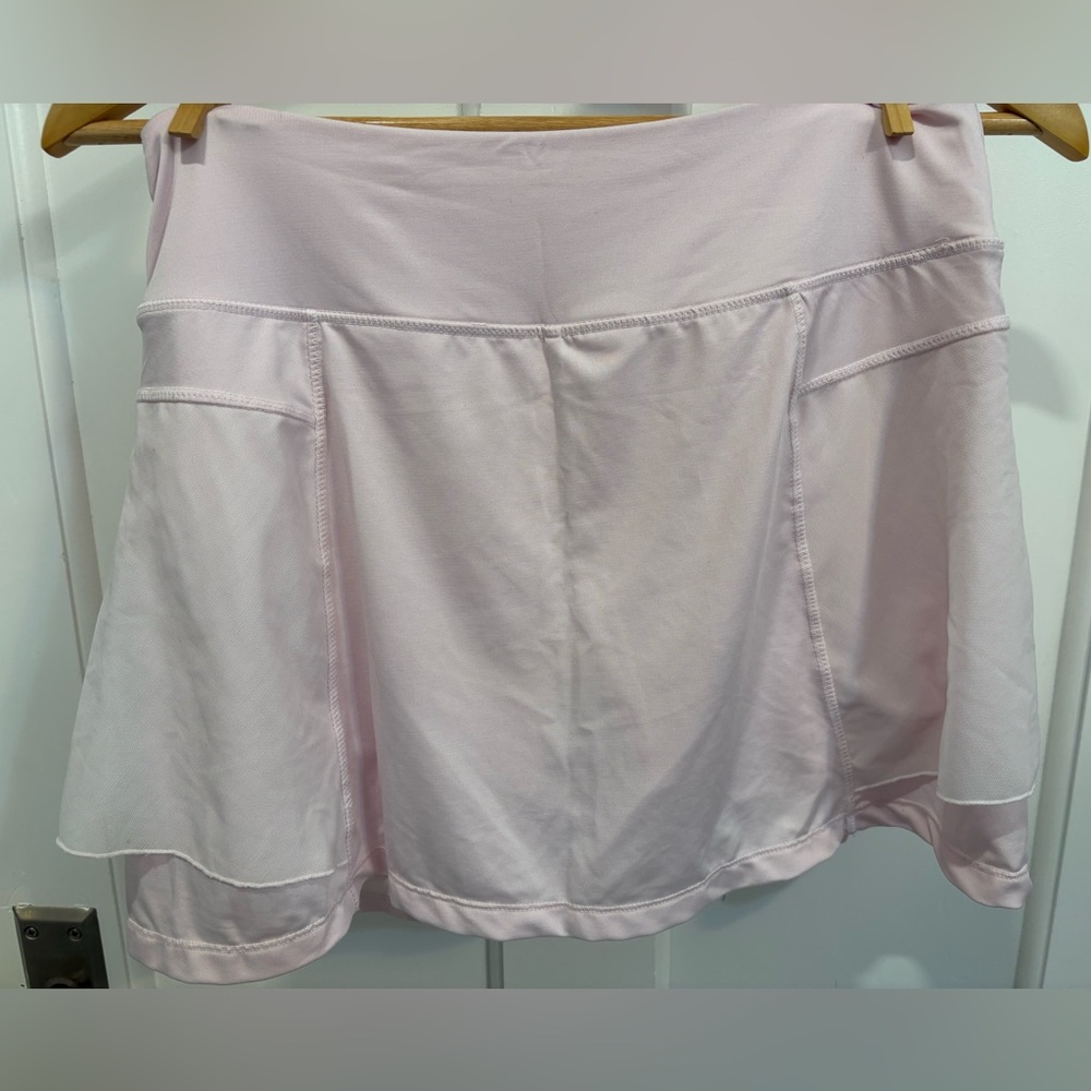 Kyodan Sheer Two Layer Skort Skirt M Pink Feminine Dance Tennis Pickleball Golf